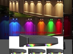 4.5 ساعات شحن ضوء السياج الشمسي لسهولة العناية الإضاءة الخارجية